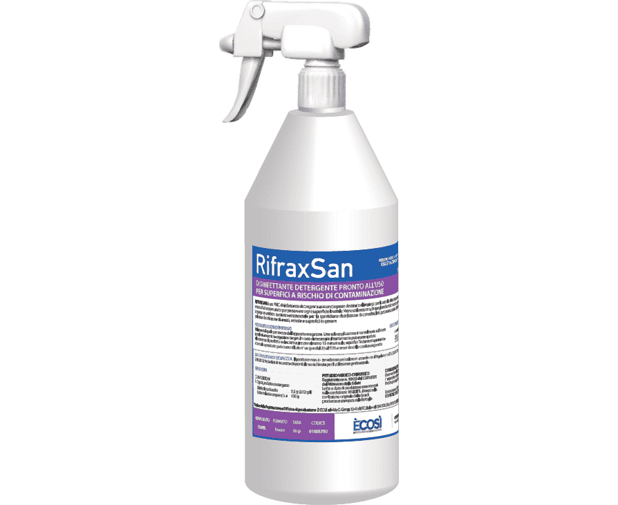 RifraxSan disinfettante detergente ÈCOSÌ flacone 750 ml