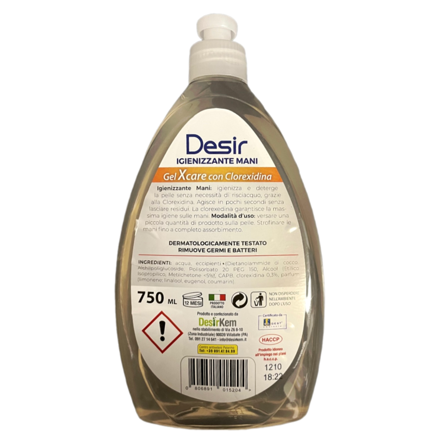 Igienizzante Mani Desir Gel Xcare con Clorexidina - immagine 2